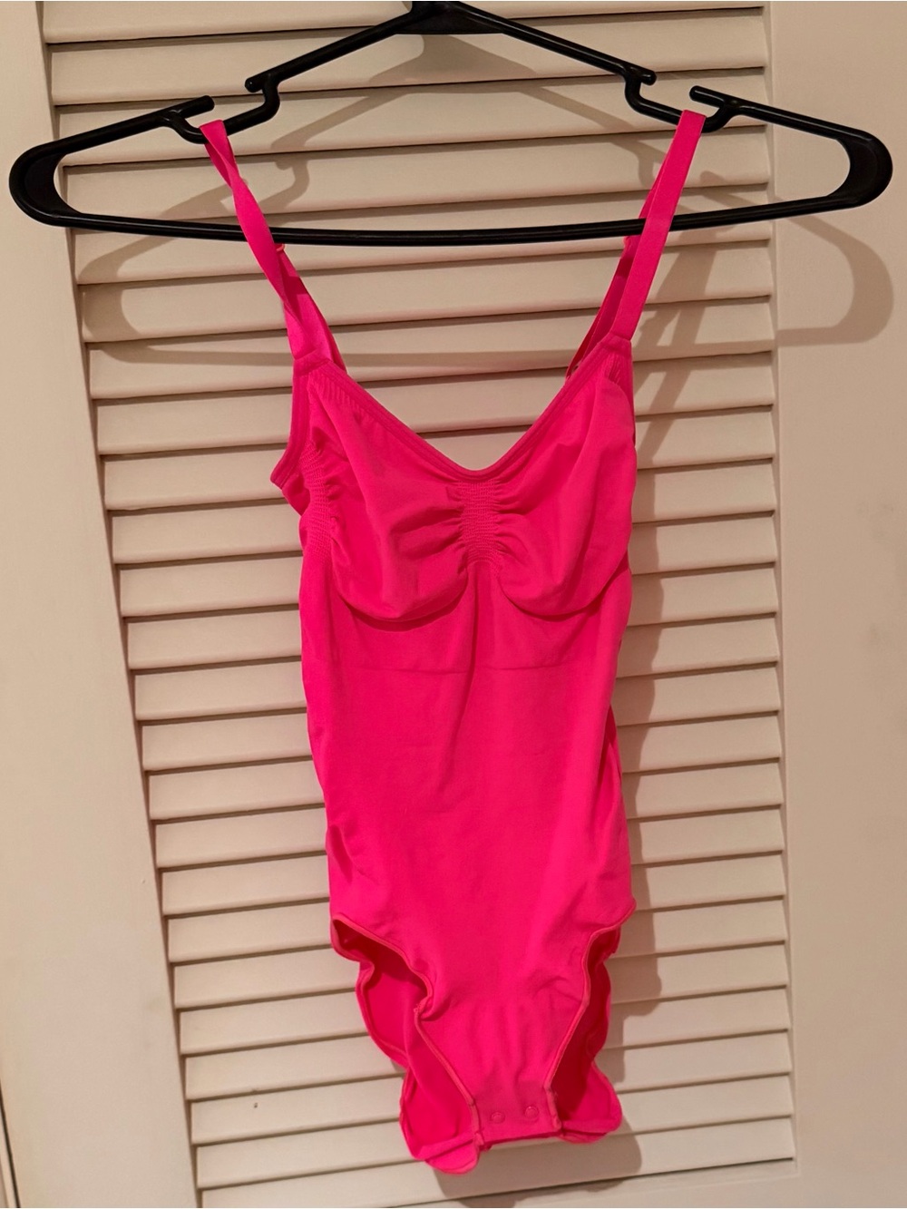 SKIMS Bright Hot Pink One-Piece Bodysuit